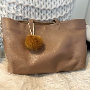 Cuyana Small Easy Zipper Tote Cappuccino